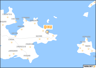 map of Qihu