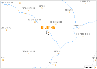 map of Qijiahe