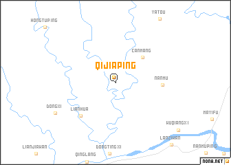 map of Qijiaping