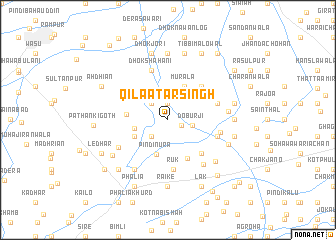 map of Qila Atār Singh