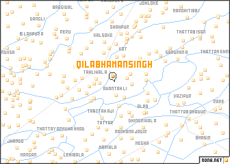map of Qila Bhāman Singh