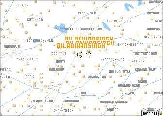 map of Qila Dīwān Singh
