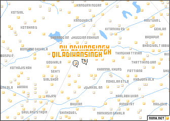 map of Qila Dīwān Singh