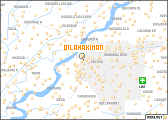 map of Qila Hakīmān