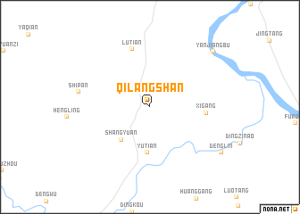 map of Qilangshan