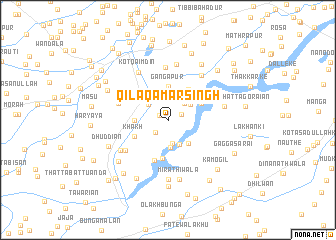 map of Qila Qamar Singh