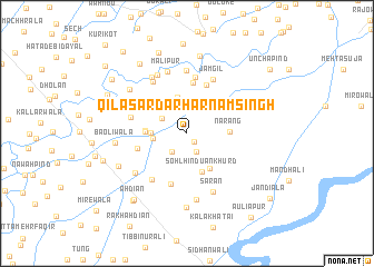 map of Qila Sardār Harnām Singh