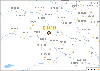 map of Qılıçlı