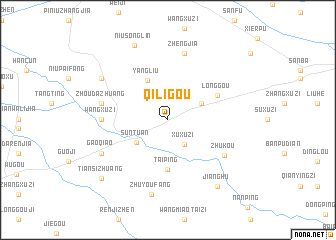 map of Qiligou