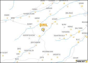 map of Qımıl