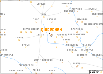 map of Qīnarcheh