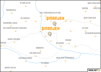 map of Qīnarjeh