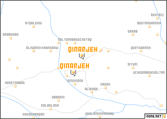 map of Qīnarjeh