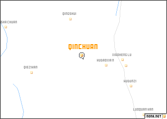 map of Qinchuan