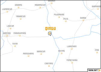 map of Qindu