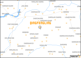 map of Qingfengling