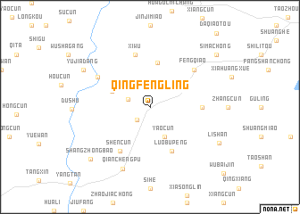 map of Qingfengling