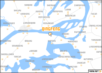 map of Qingfeng