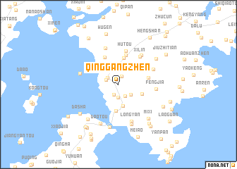 map of Qinggangzhen