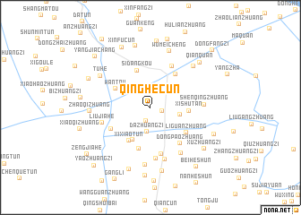 map of Qinghecun