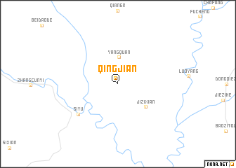 map of Qingjian