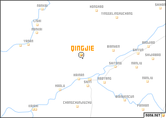 map of Qingjie