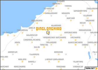 map of Qinglongmiao