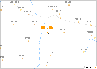 map of Qingmen