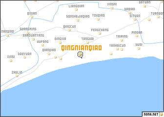 map of Qingnianqiao