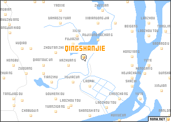 map of Qingshanjie