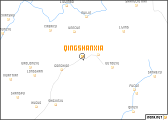 map of Qingshanxia