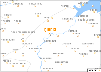 map of Qingxi