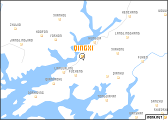 map of Qingxi