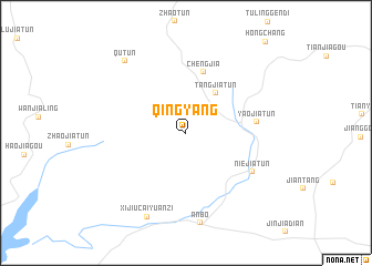 map of Qingyang