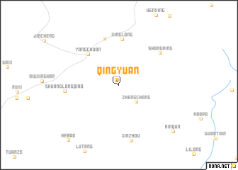 map of Qingyuan