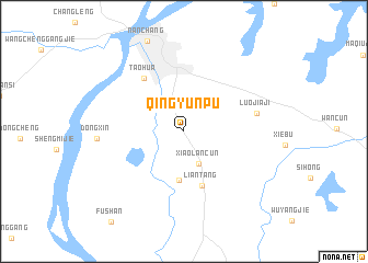 map of Qingyunpu