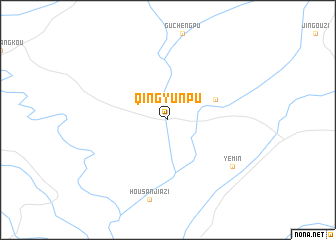 map of Qingyunpu