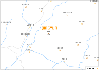 map of Qingyun