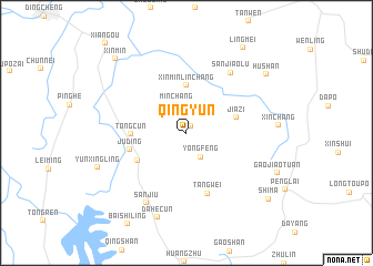 map of Qingyun