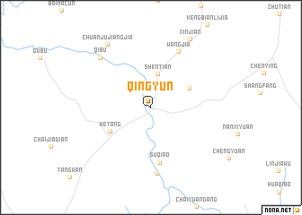 map of Qingyun