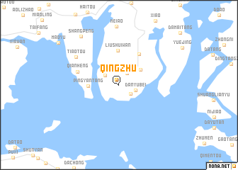 map of Qingzhu