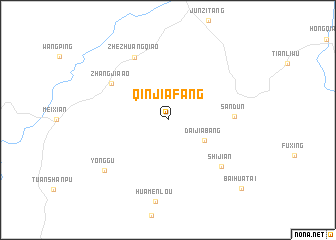 map of Qinjiafang