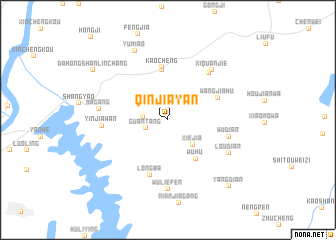 map of Qinjiayan