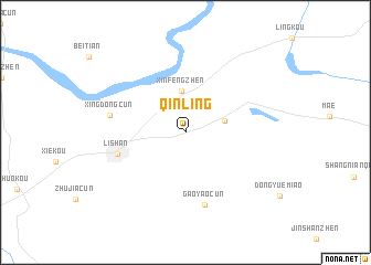 map of Qinling