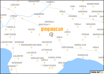 map of Qinqiaocun