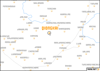 map of Qiongkai
