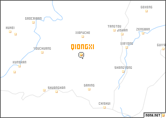 map of Qiongxi