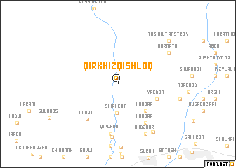 map of Qirkhizqishloq