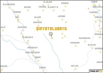 map of Qiryat al ‘Ubayd