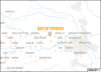 map of Qiryat ‘Anavim